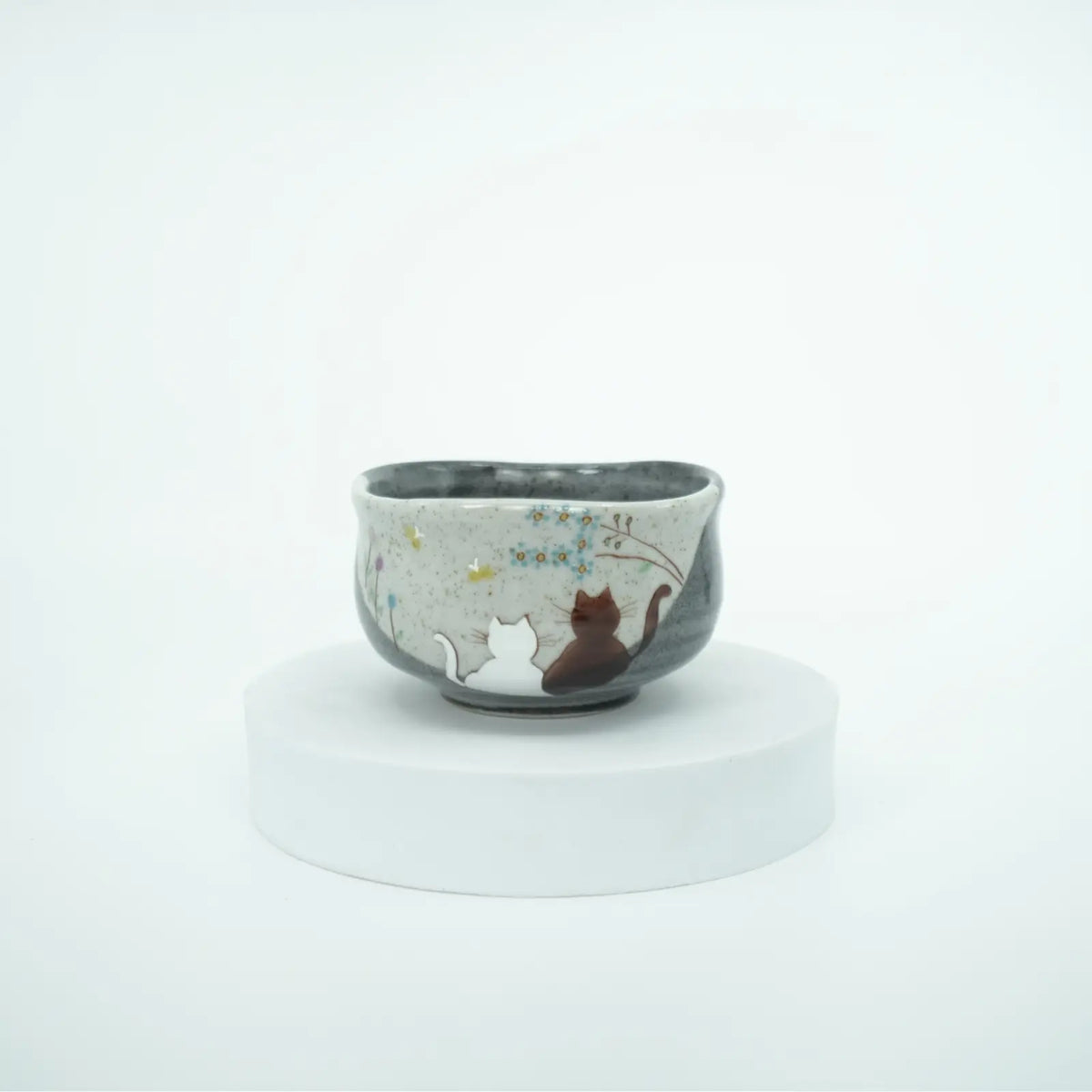 Atelier Yu Cats in a Sunny Spot Kutani Matcha Bowl