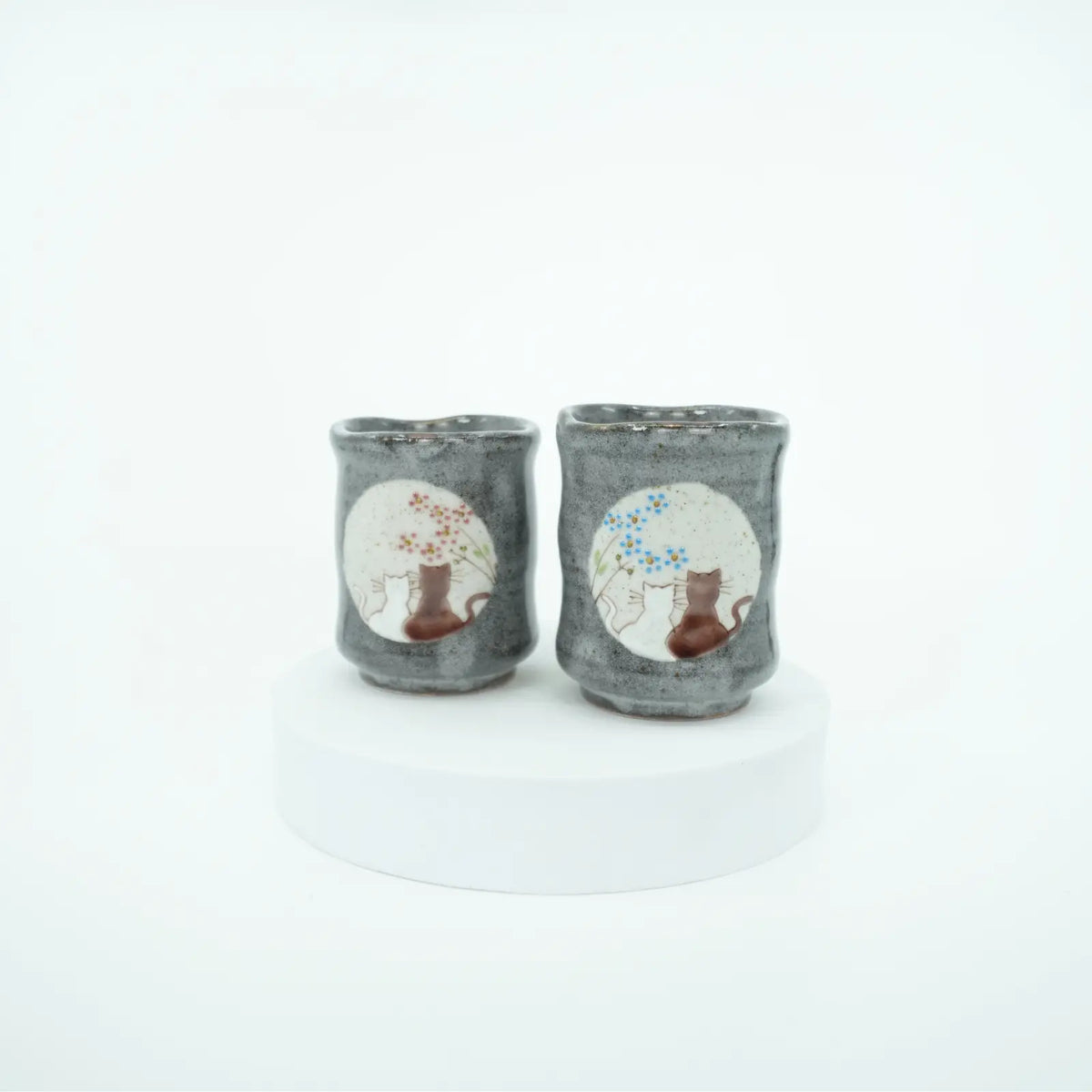 Atelier Yu Cats in a Sunny Spot Yunomi Tea Cup Pair