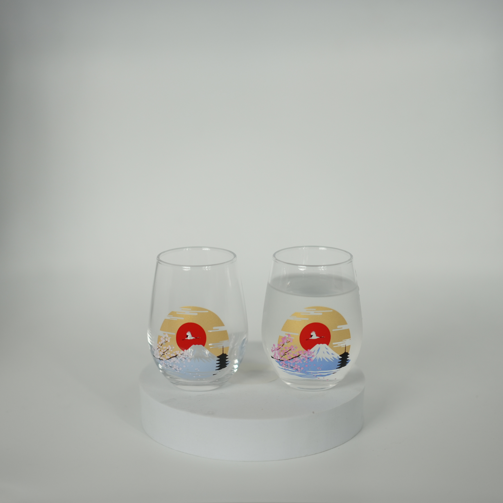 Chill Bloom Mt. Fuji Colour-Changing Glass Pair