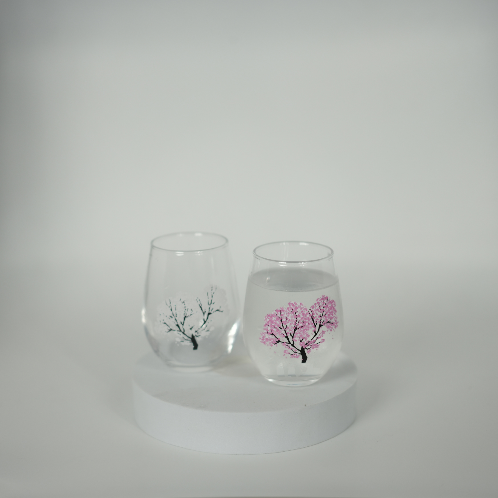 Chill Bloom Sakura Colour-Changing Glass Pair