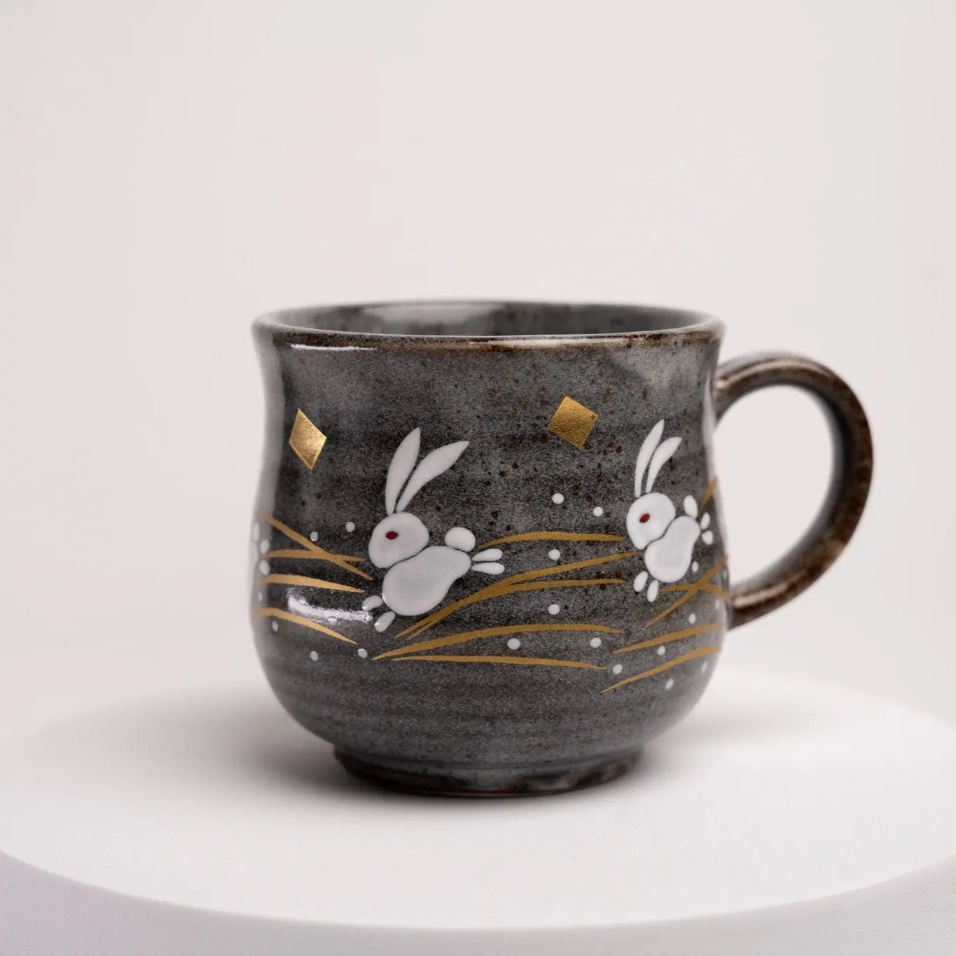 Jumping Rabbit Mug Kutani Ware