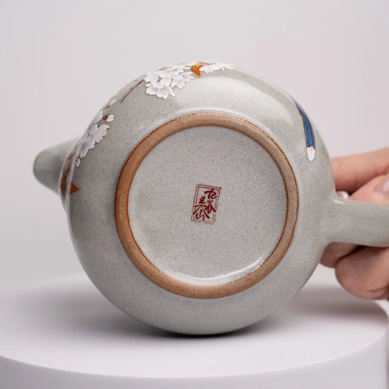 Kacho Fugetsu Tea Pot Kutani Ware