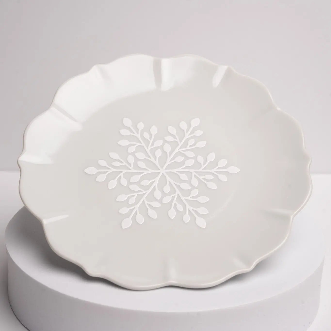 Harekutani - Snowflake Pattern Plate 3pc Set Harekutani