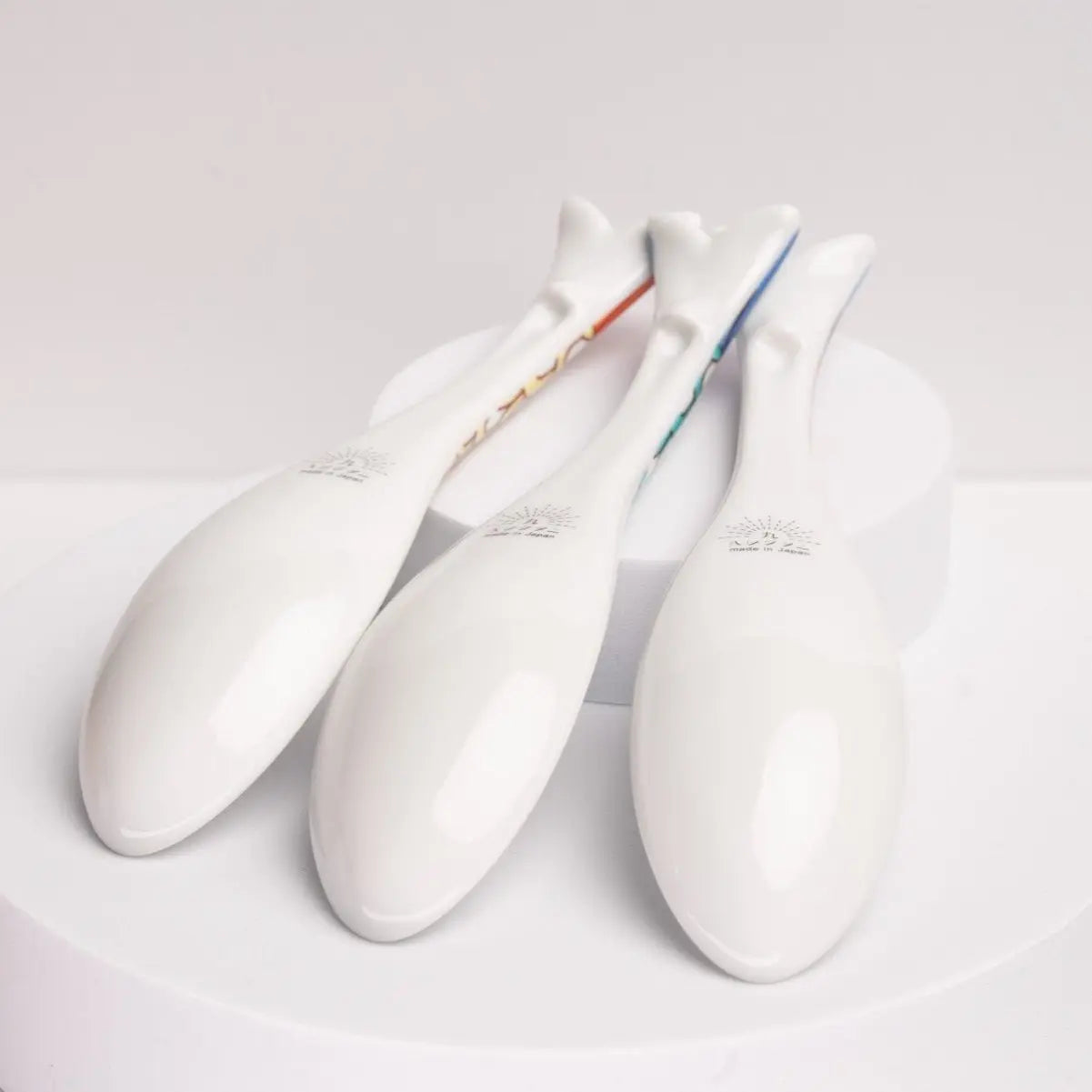 Fish Shape Soup Spoon 3pc Set Kutani Ware