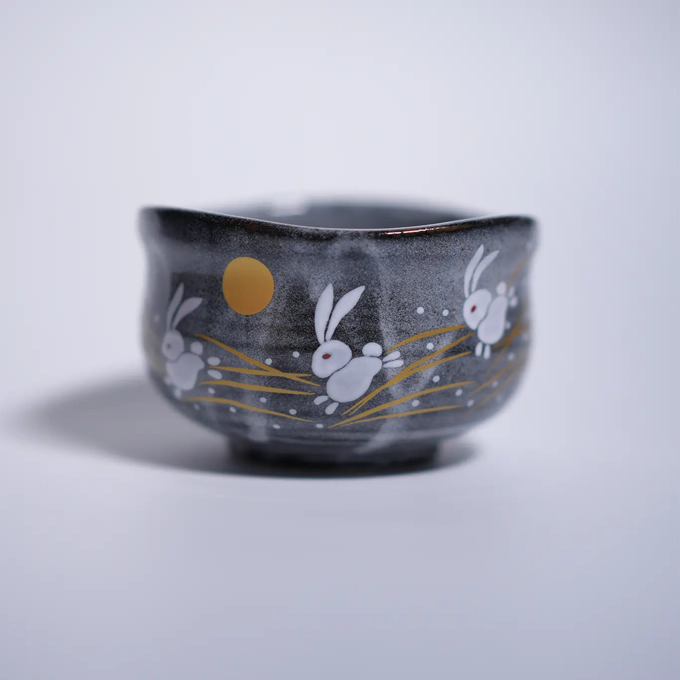 Jumping Rabbit Matcha Bowl Kutani Ware
