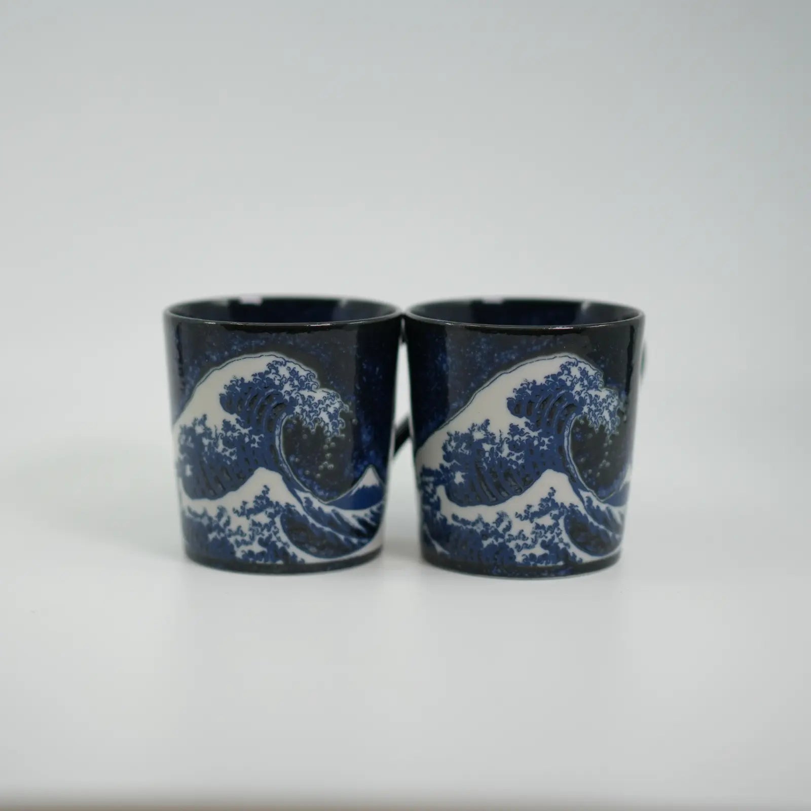 Kanagawa Okinamiura Blue Mug Gift Set Mino Ware