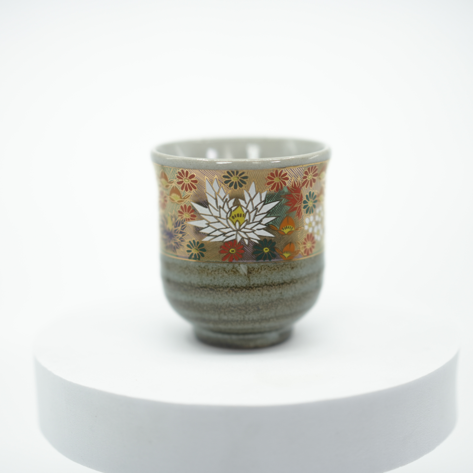 Kutani Ware - Hanazume Japanese Teacup