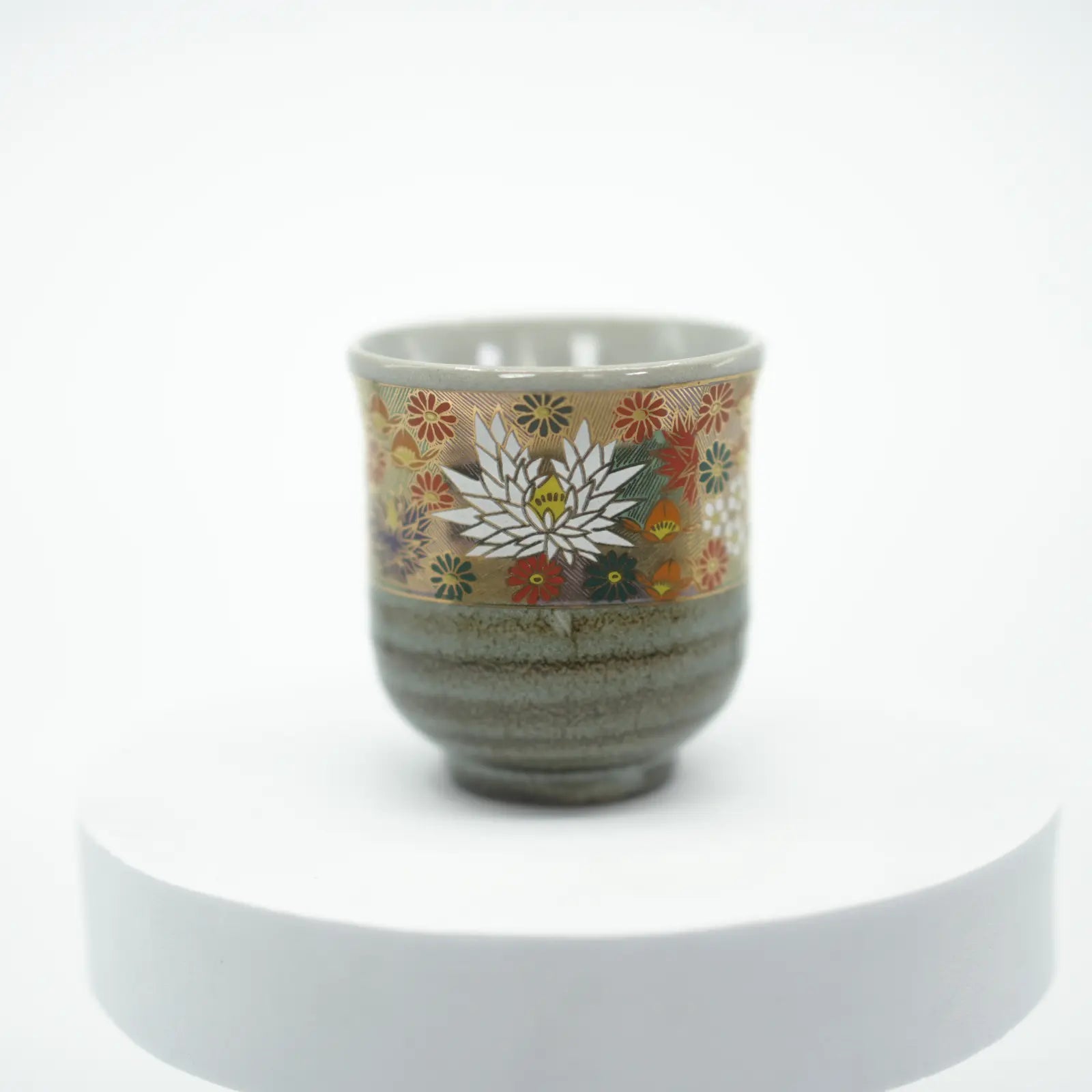 Kutani Ware - Hanazume Japanese Teacup Kutani Ware