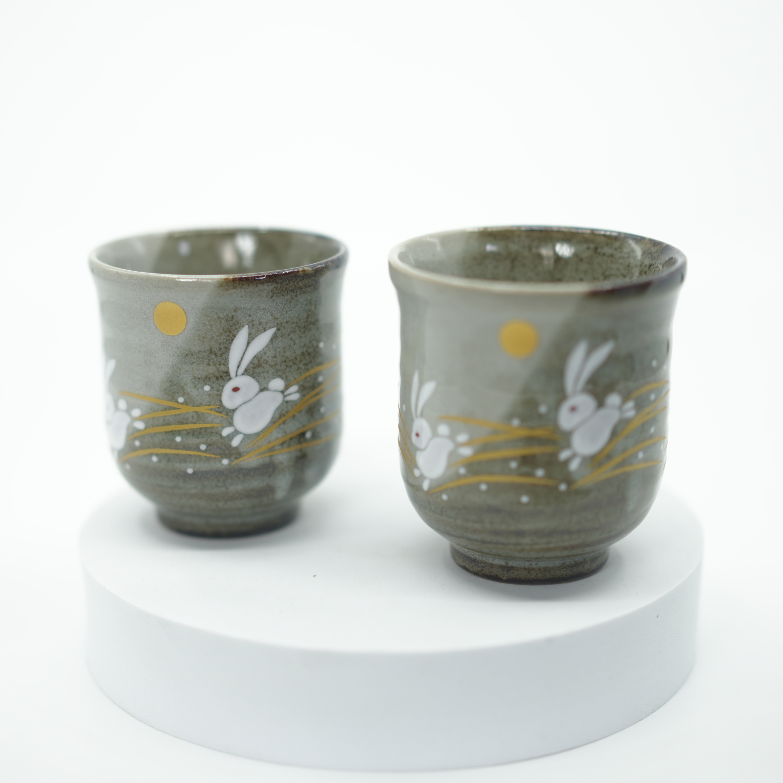 Kutani Ware - Jumping Rabbit Teacup Set