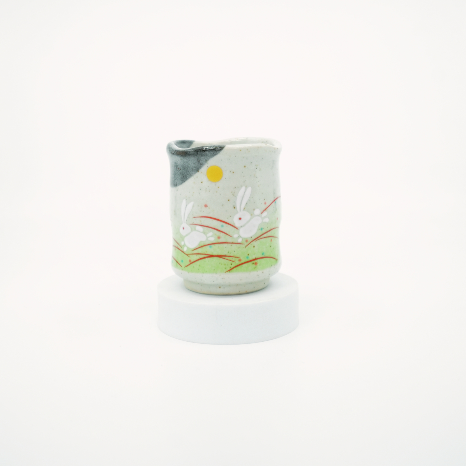 Kutani Ware - Leaping Jumping Rabbit Teacup