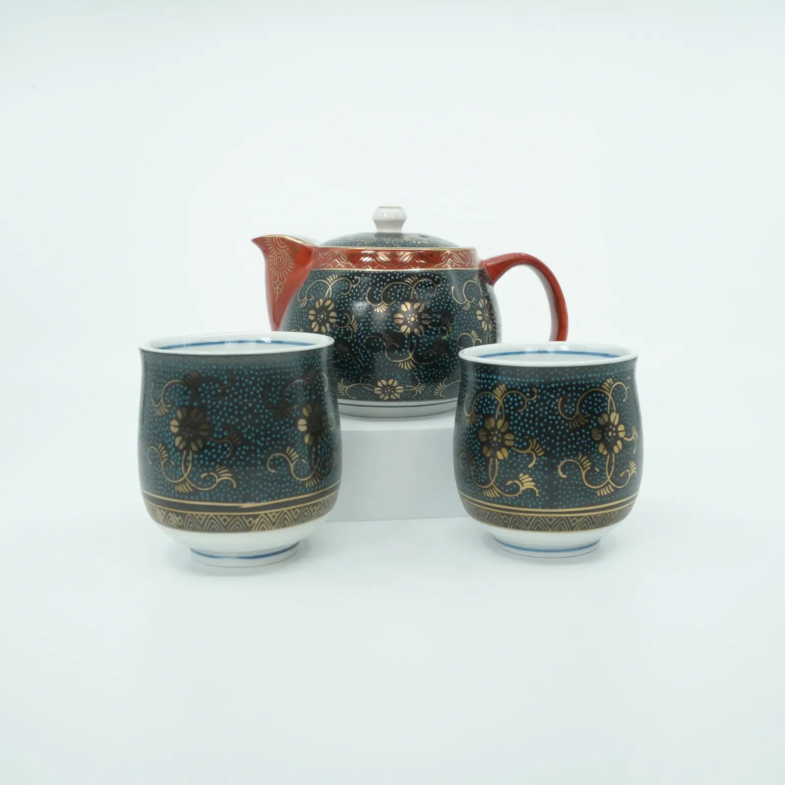 Kutani Ware Tea Set - Aochibu Kirei Homeware