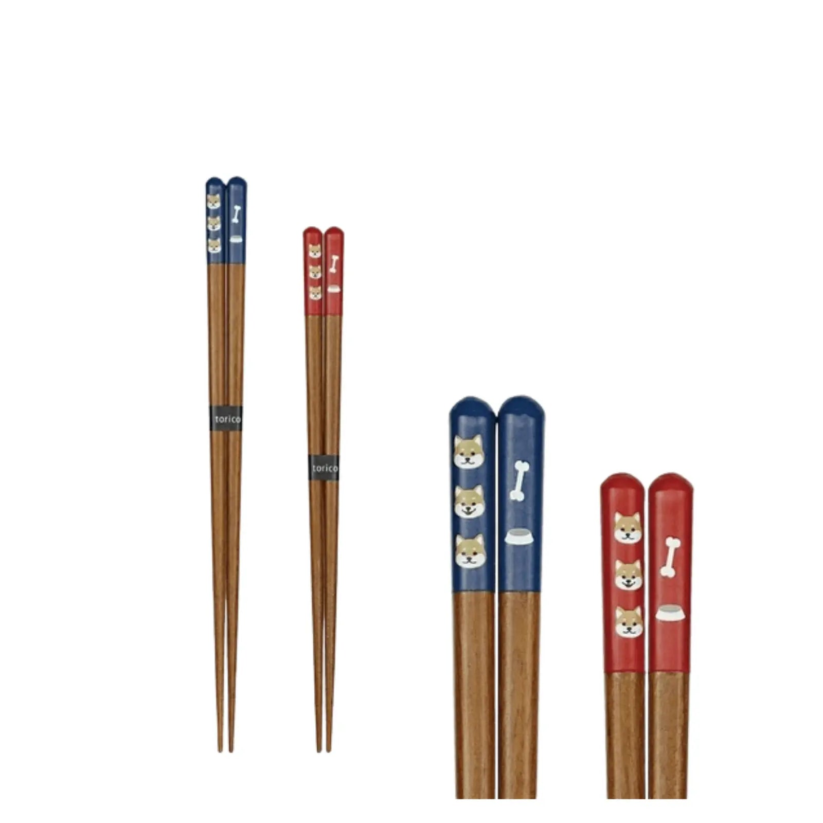 Shiba Inu Rice Bowl & Chopsticks Gift Set Mino Ware