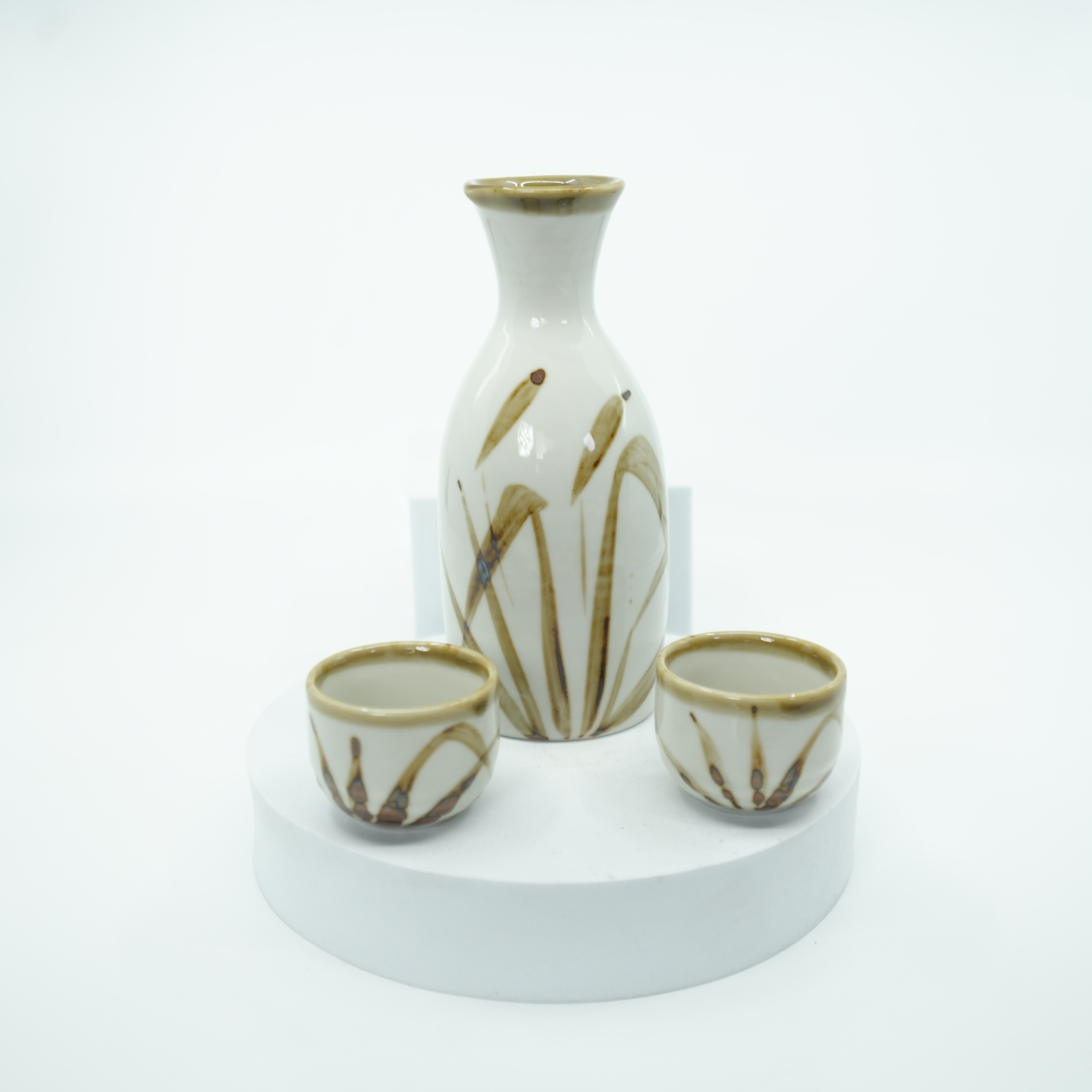 Mino Ware - Gold Susuki Sake Set