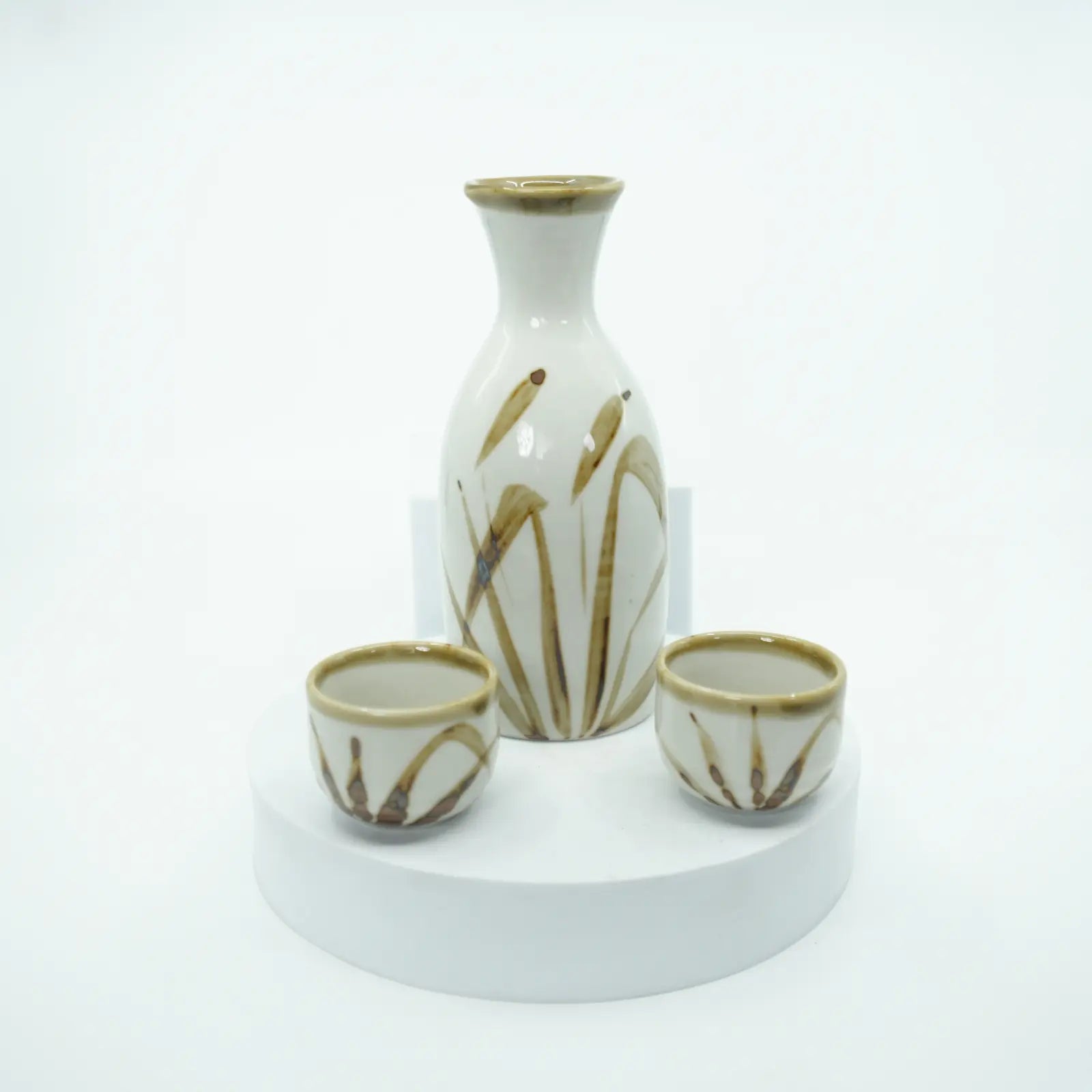 Mino Ware - Gold Susuki Sake Set Mino Ware