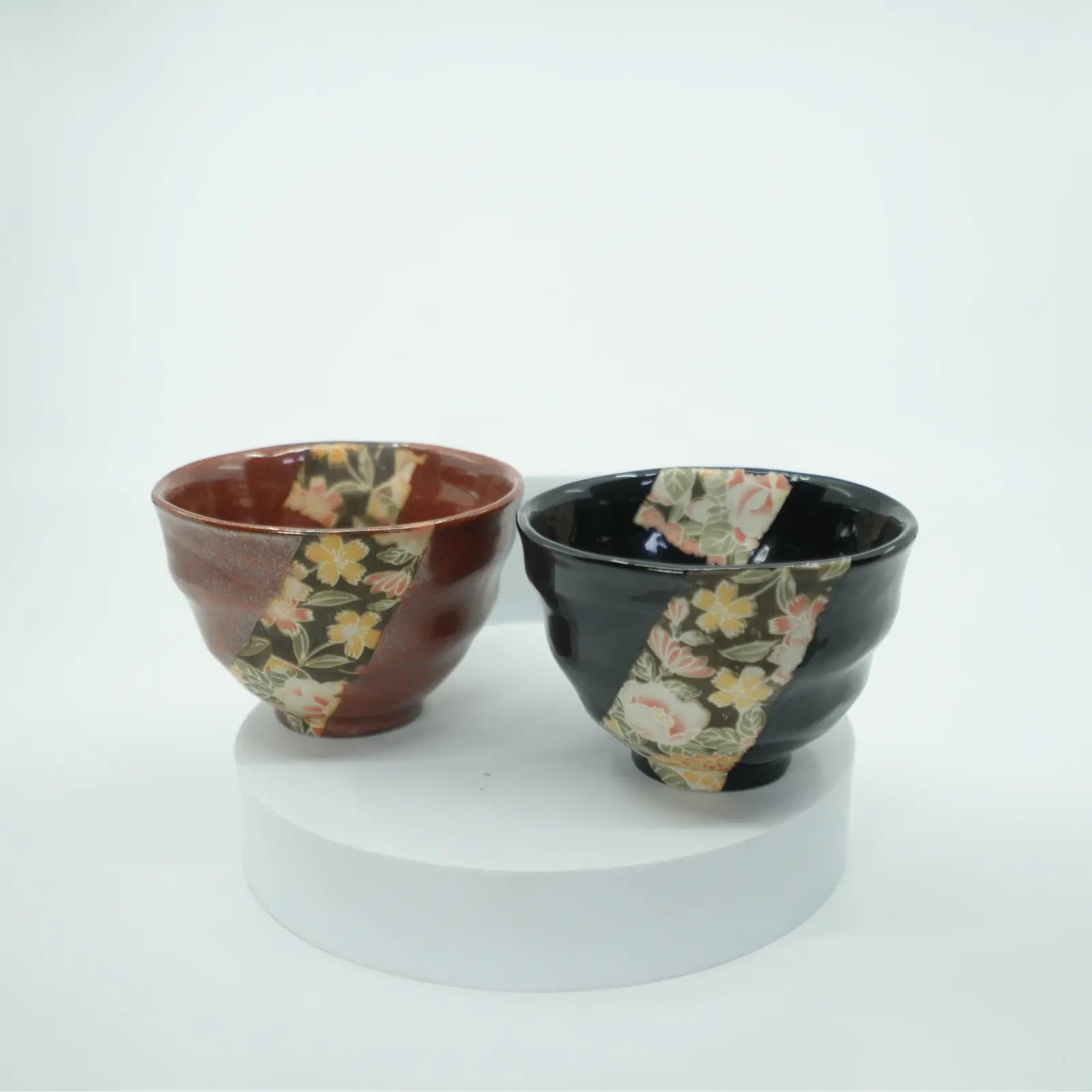 Mino Ware - Kaga Yuzen Okonomi Bowl Mino Ware