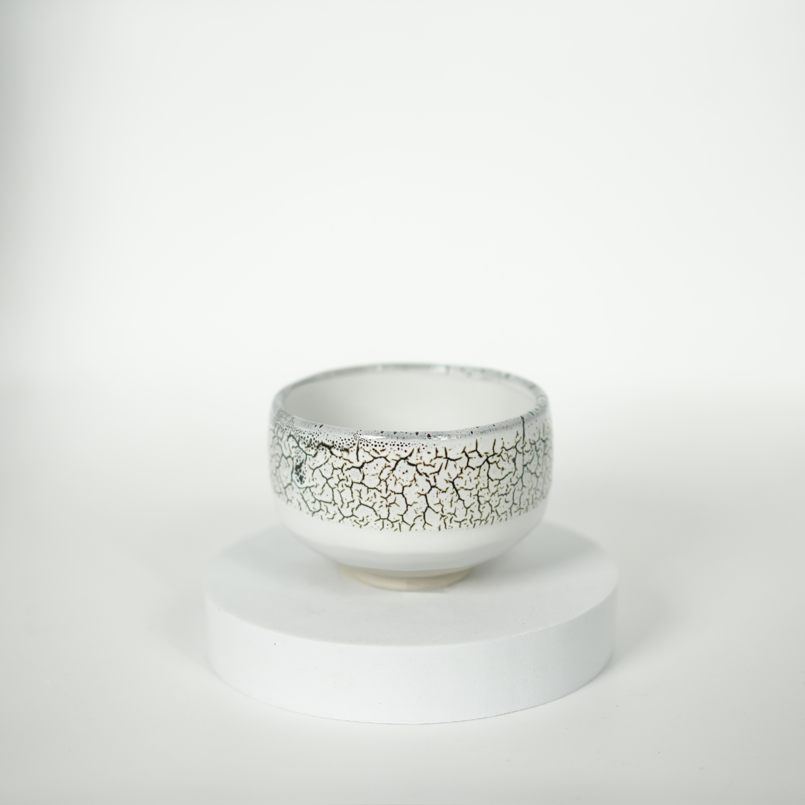 Mino Ware - Kairagi White Tenmoku Matcha Bowl