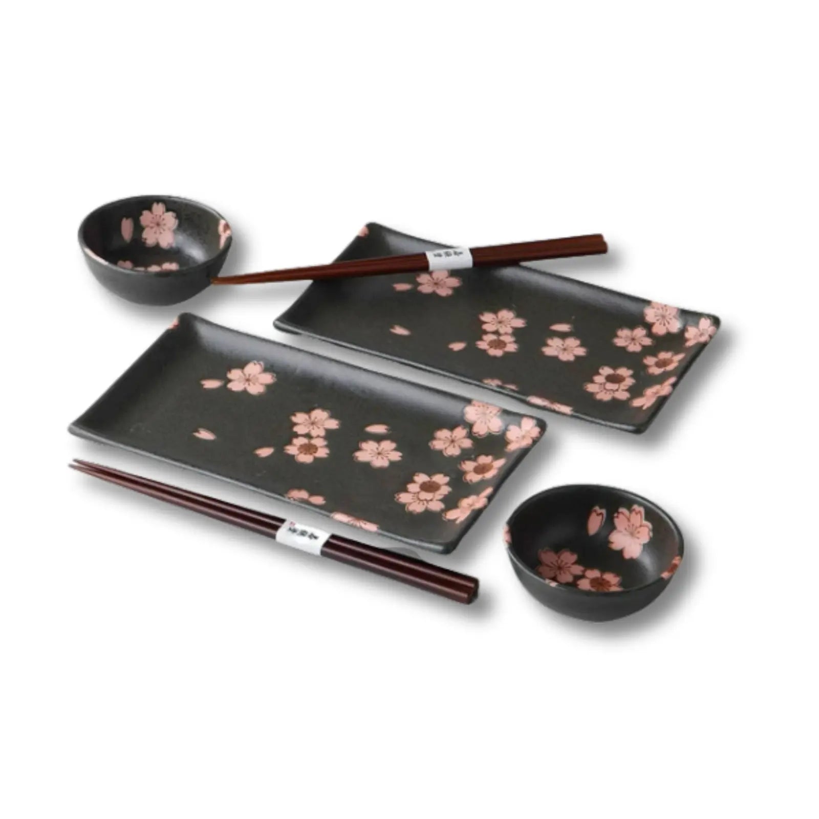 Mino Ware - Sakura Sushi Set Mino Ware