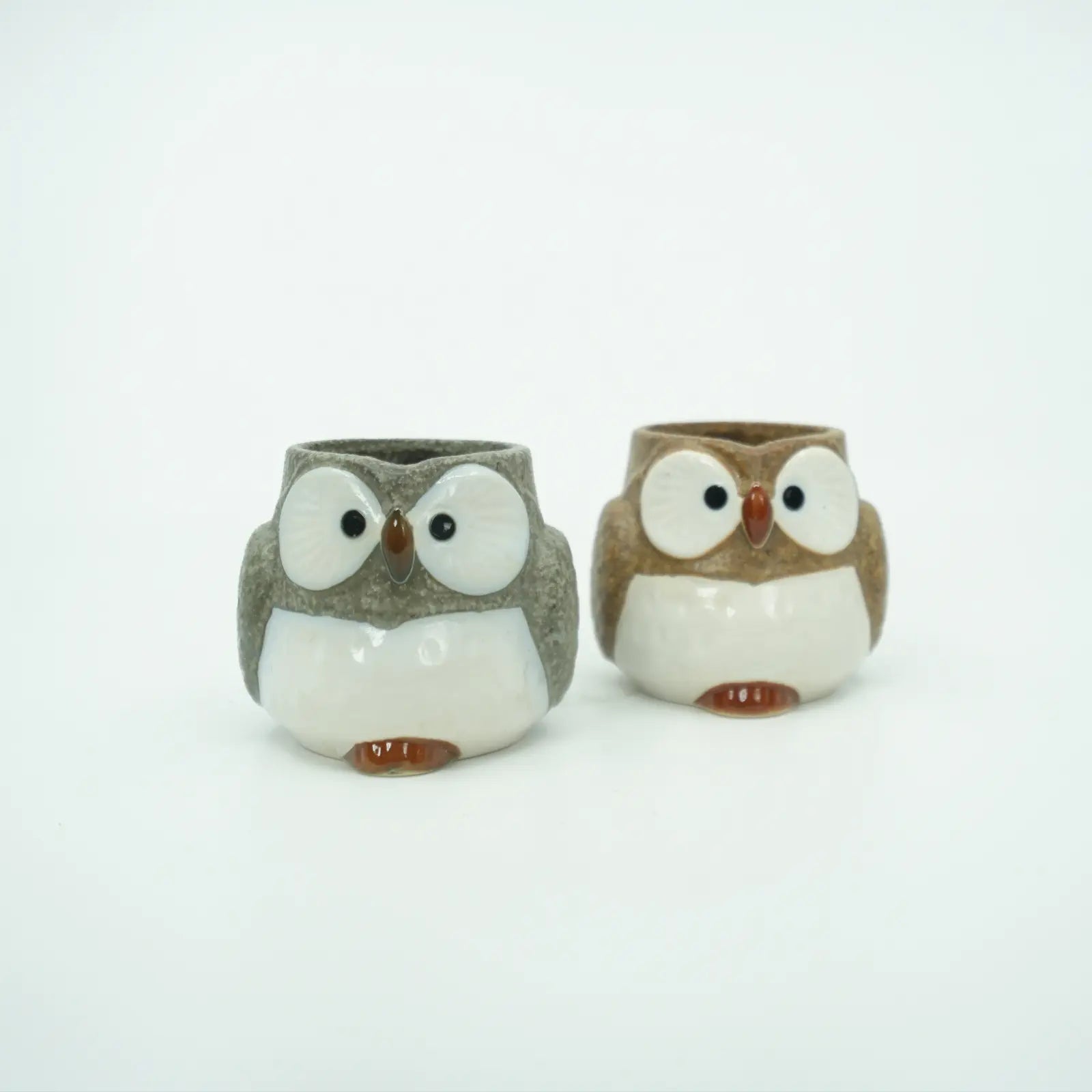 Owl Pair Mug Cup Mino Ware