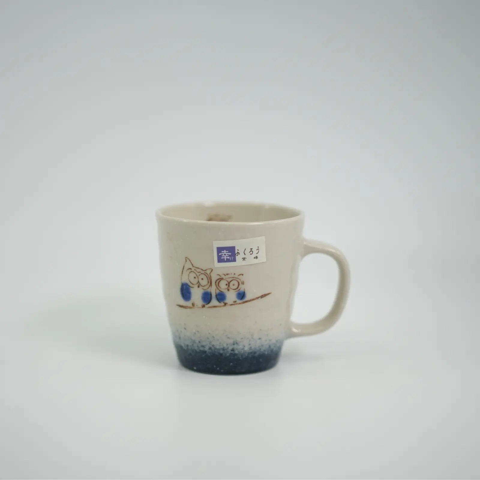 Mino Ware - Snowing Owl Mug Mino Ware