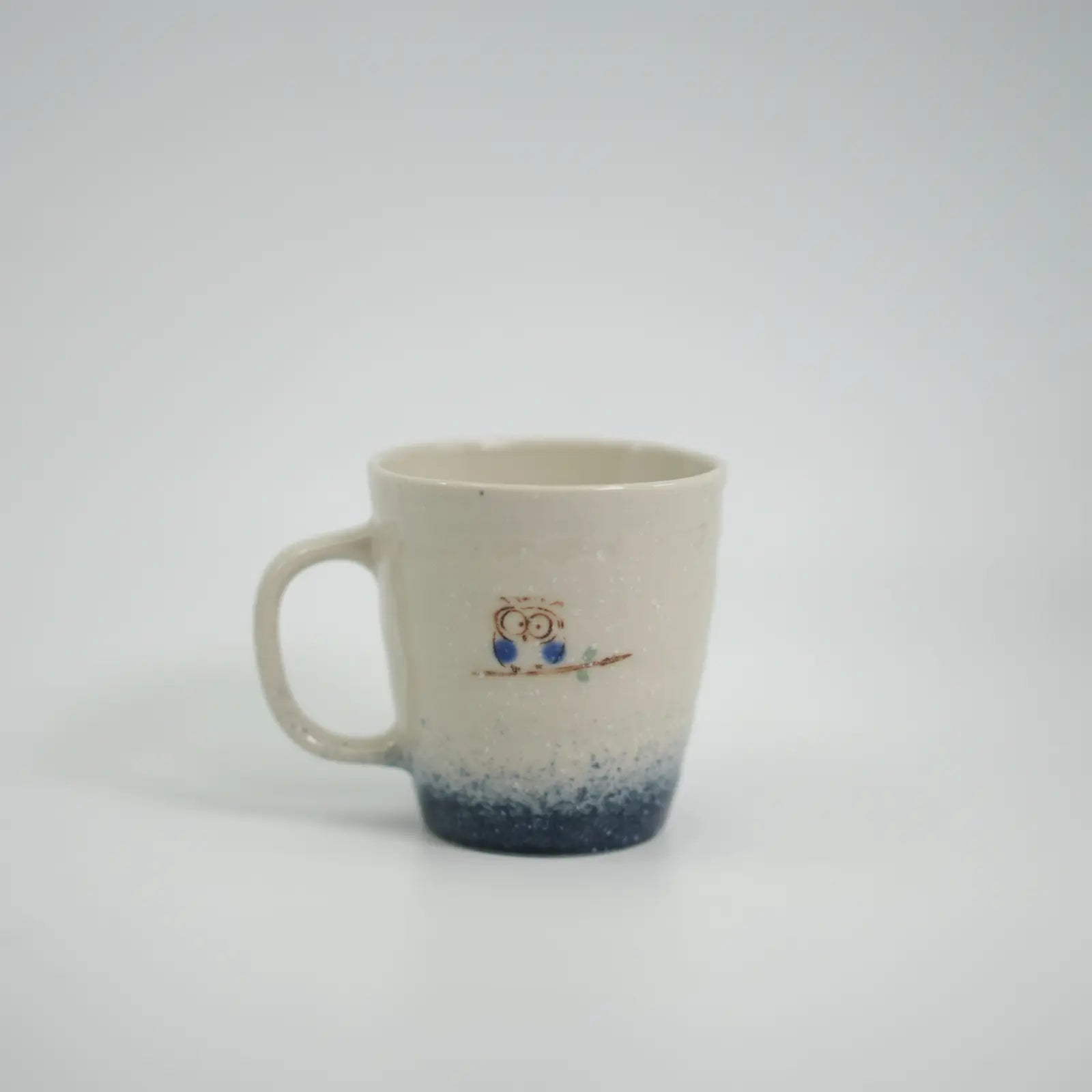 Mino Ware - Snowing Owl Mug Mino Ware