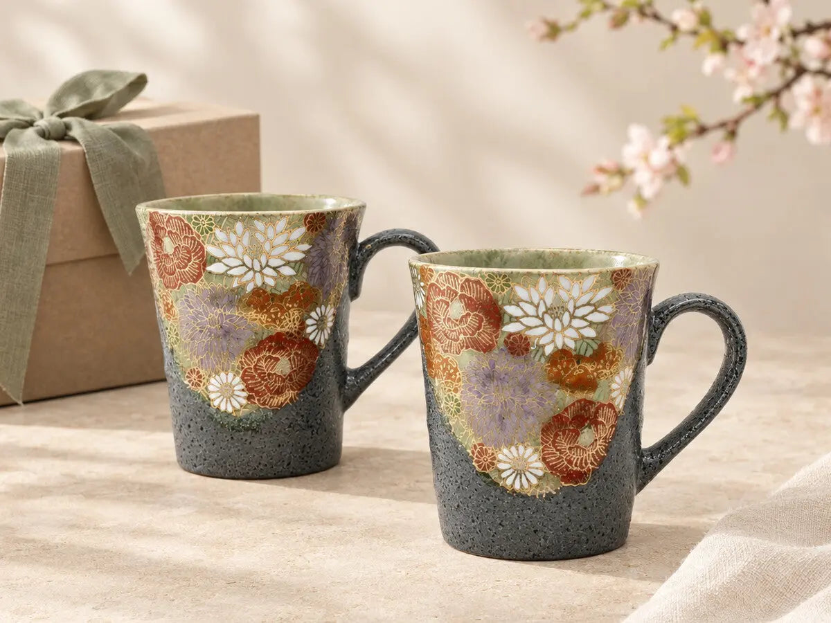 Gifts for Her: Japanese Flower-Painted Mugs and Tea Ware She'll Love
