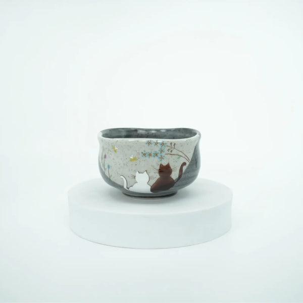 Atelier Yu Cats in a Sunny Spot Kutani Matcha Bowl