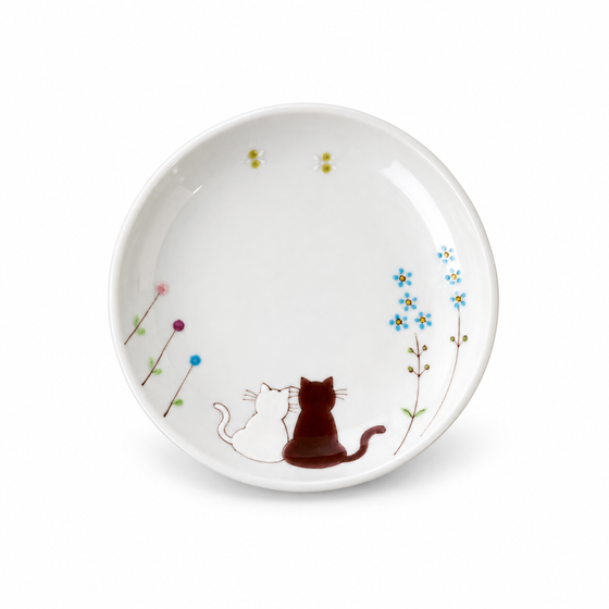 Atelier Yu Cats in a Sunny Spot Kutani Small Plate