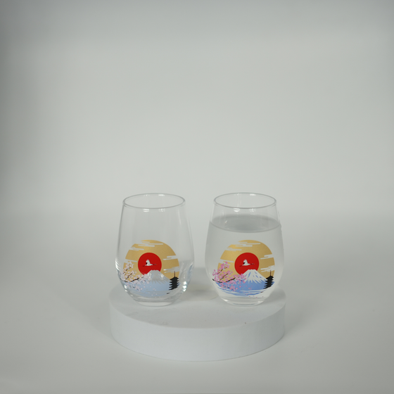 Chill Bloom Mt. Fuji Colour-Changing Glass Pair