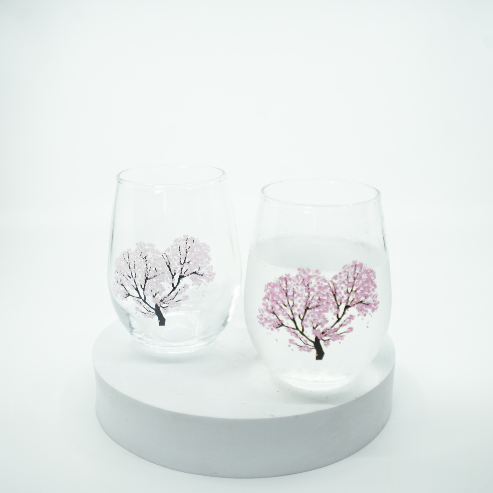 Chill Bloom Sakura Colour-Changing Glass Pair