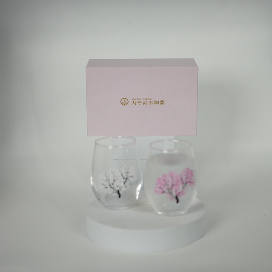 Chill Bloom Sakura Colour-Changing Glass Pair