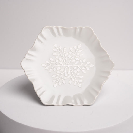 Snowflake Pattern Plate 3pc Set