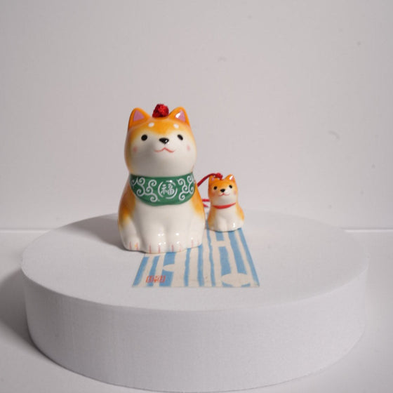 Brown Shiba-Inu Wind Chime