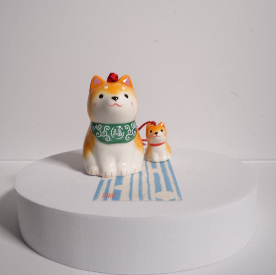 Brown Shiba-Inu Wind Chime