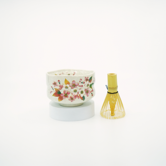 Kohiki Cherry Blossom Matcha Bowl Set