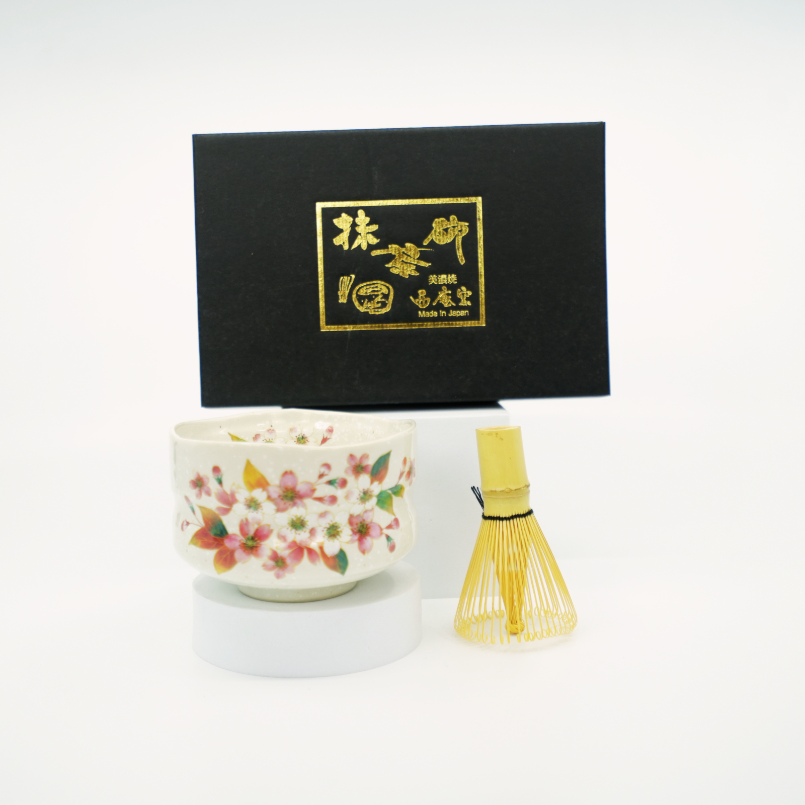 Kohiki Cherry Blossom Matcha Bowl Set
