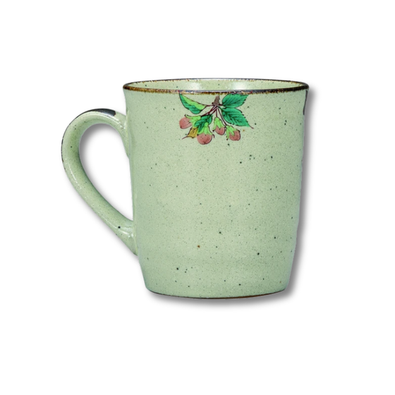 Kutani Ware - Colored Flowers & Bird Mug