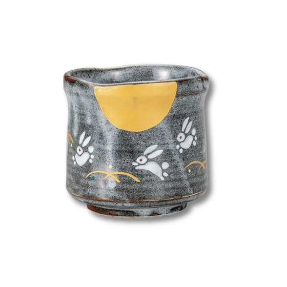 Kutani Ware - Hopping Rabbit Tea Cup