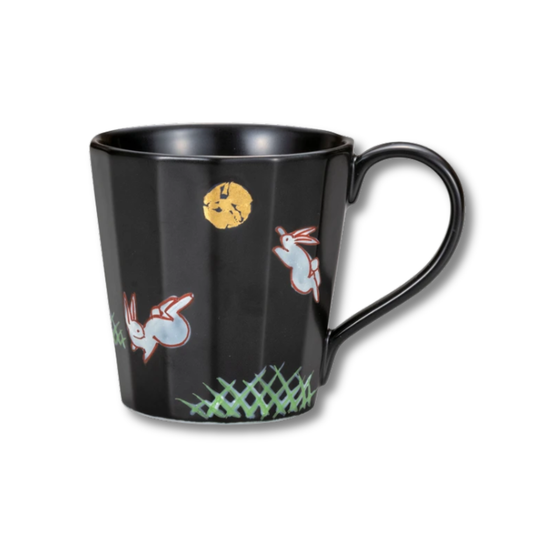 Kutani Ware - Jumping Rabbit Moon Mug