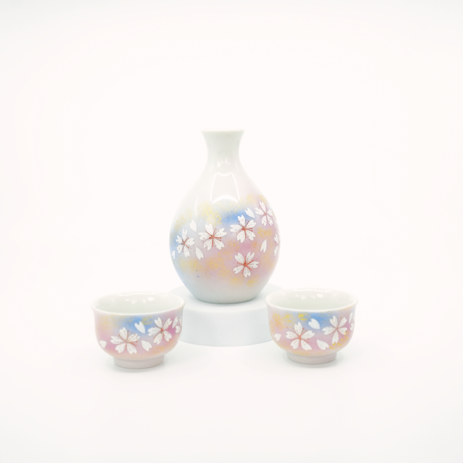 Kutani ware - Cherry Blossom Sake Set