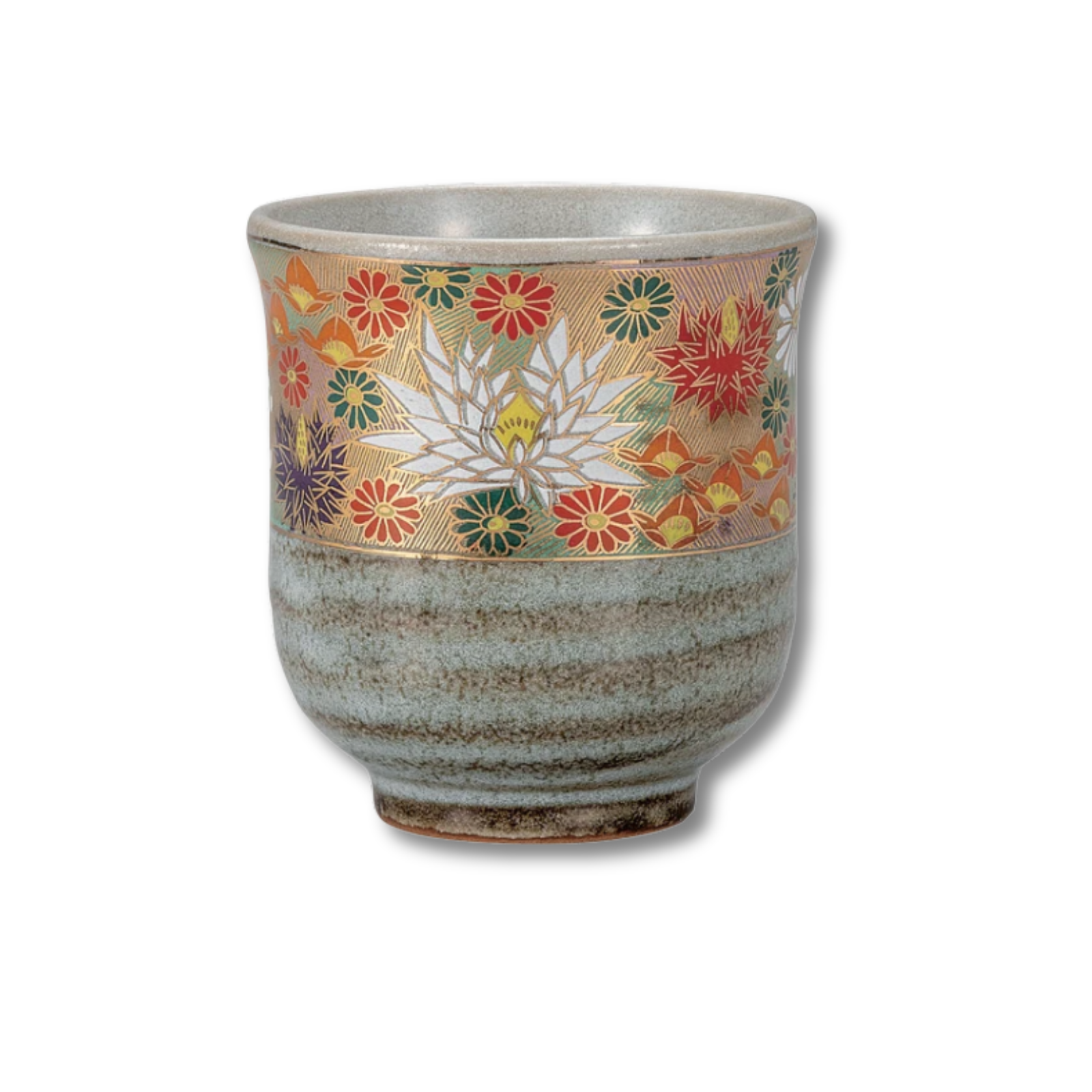 Kutani Ware - Hanazume Japanese Teacup