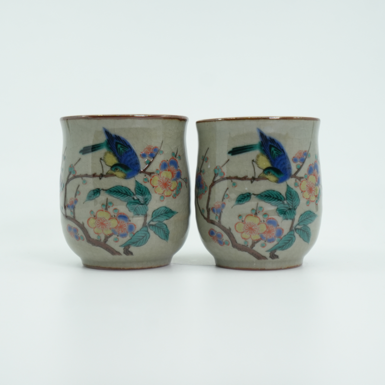 Kutsurogi Flower & Bird Tea Set