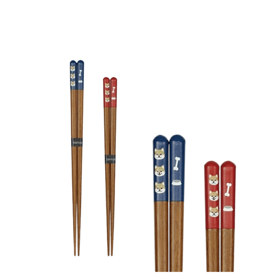 Mino Ware - Shiba Inu Rice Bowl & Chopsticks Gift Set