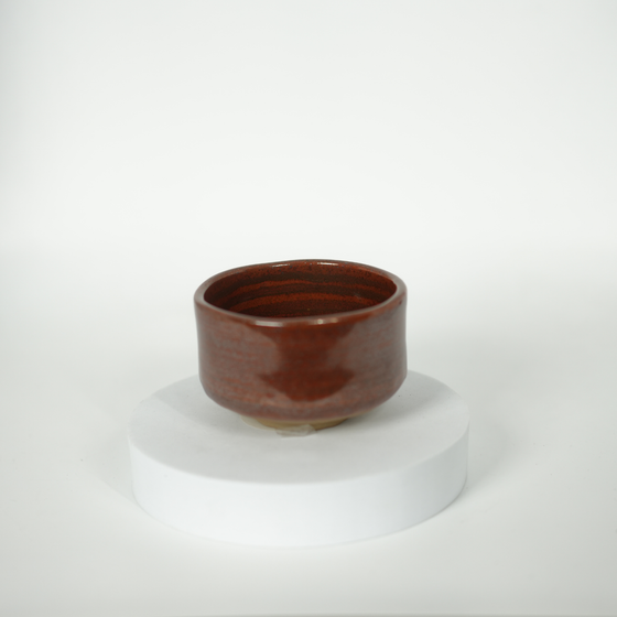 Mino Ware - Cinnabar Matcha Bowl