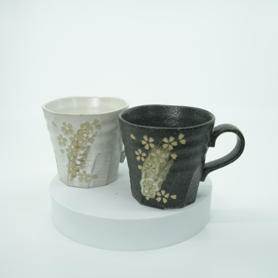 Mino Ware - Floral Pattern Mug Gift Set