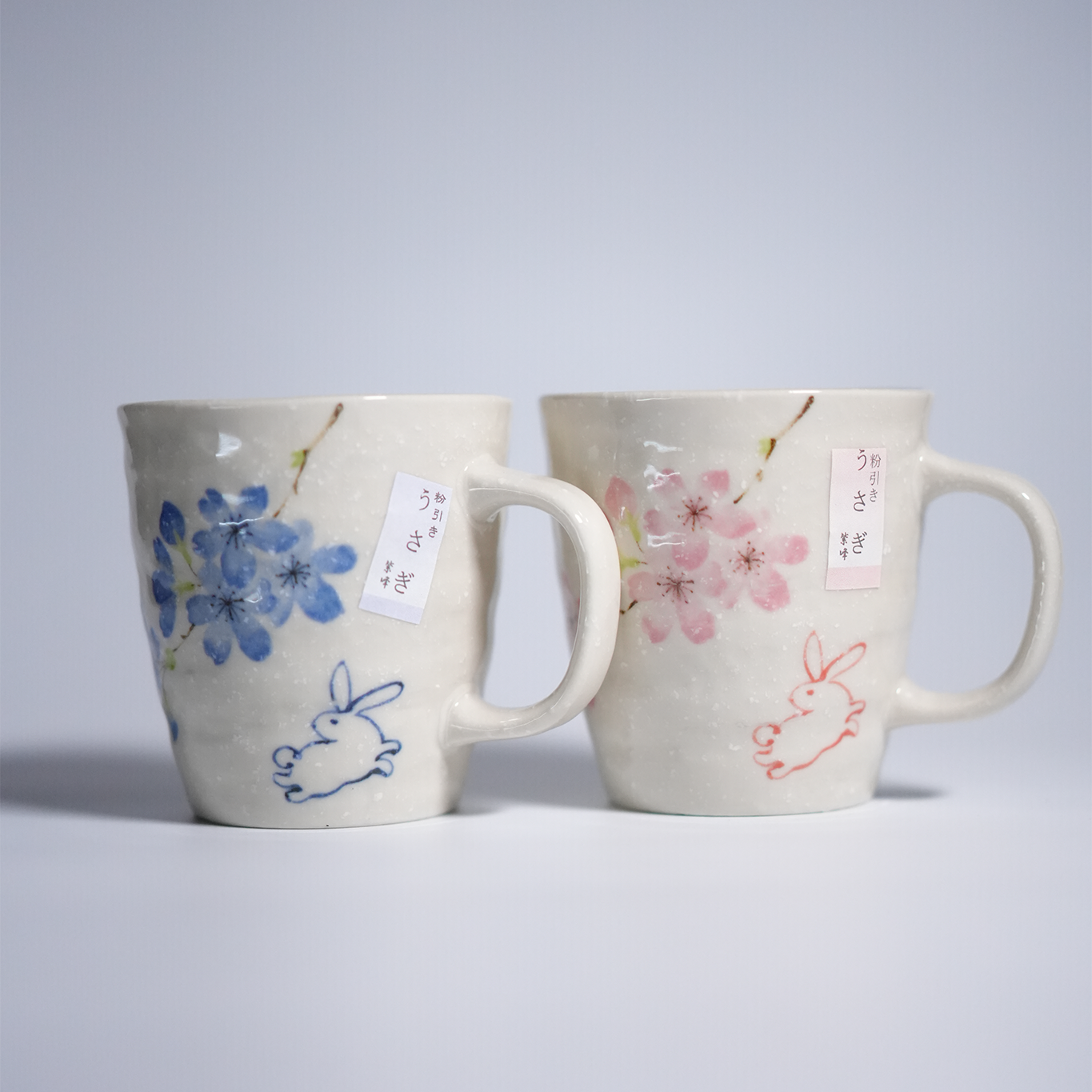 Mino ware - Rabbit Mug Set