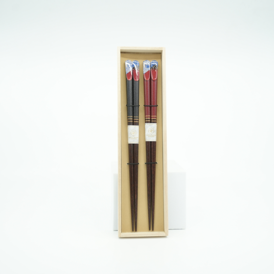 Red Fuji Ukiyoe Chopsticks Set