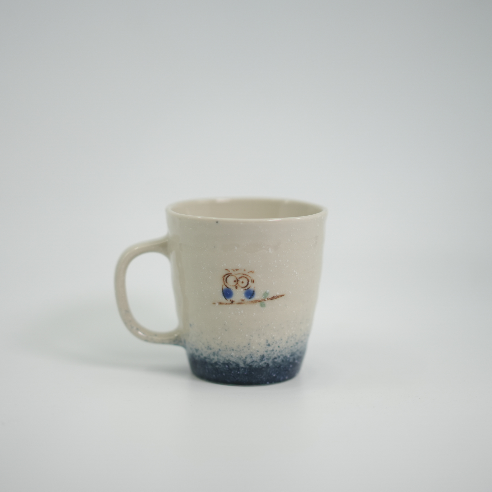 Mino Ware - Snowing Owl Mug