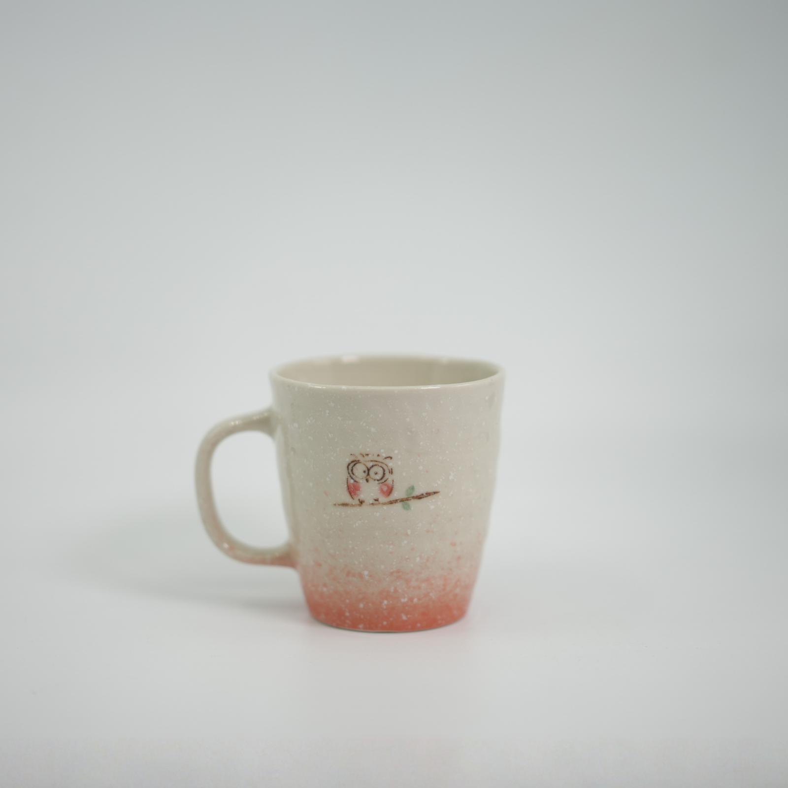 Mino Ware - Snowing Owl Mug